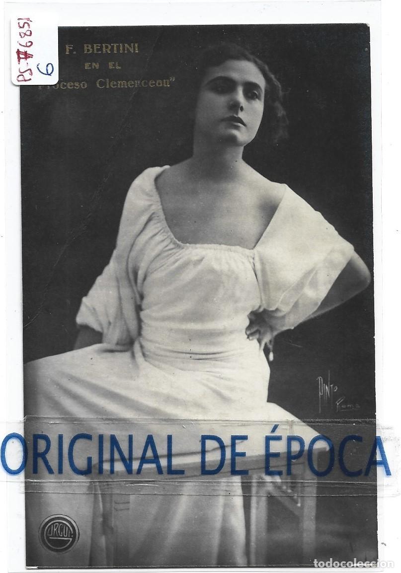 Cine: (PS-76851)POSTAL DE F.BERTINI EN PROCESO CLEMENCEAU