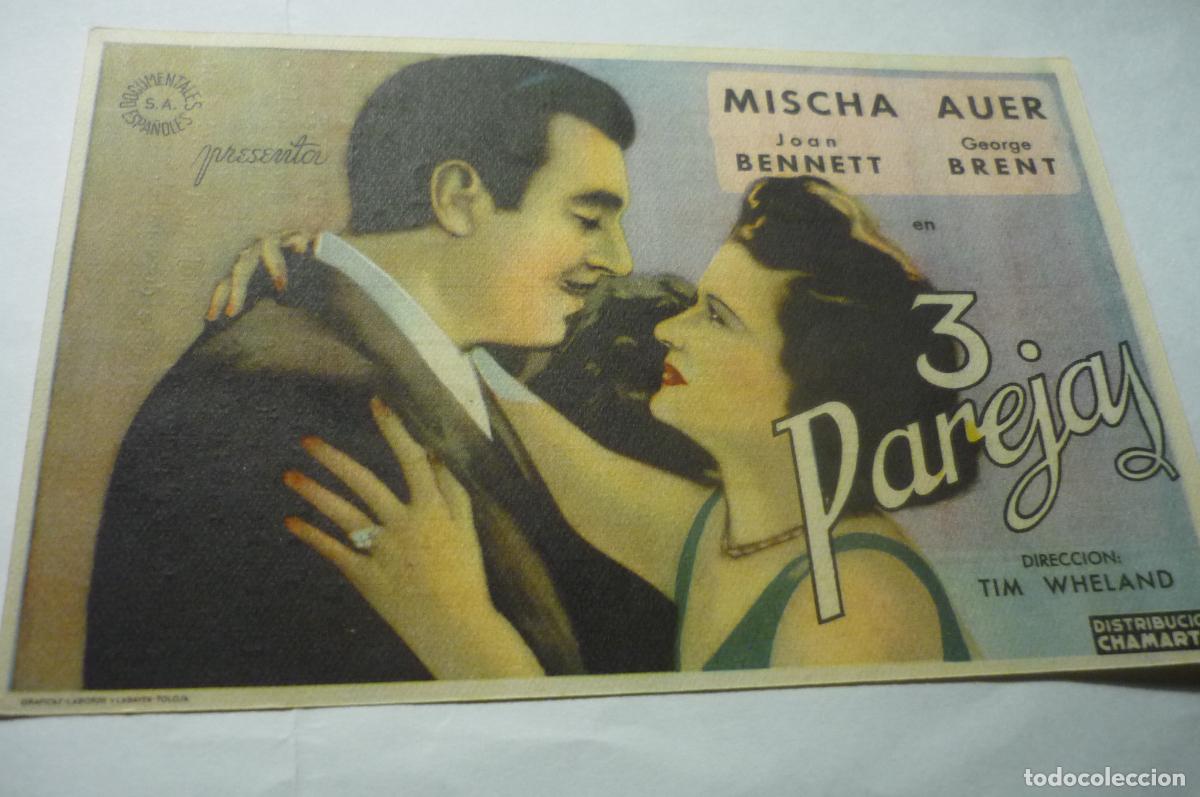 Cine: programa 3 parejas mischa auer.-publicidad avenida.-santiago de la rivera - Foto 1