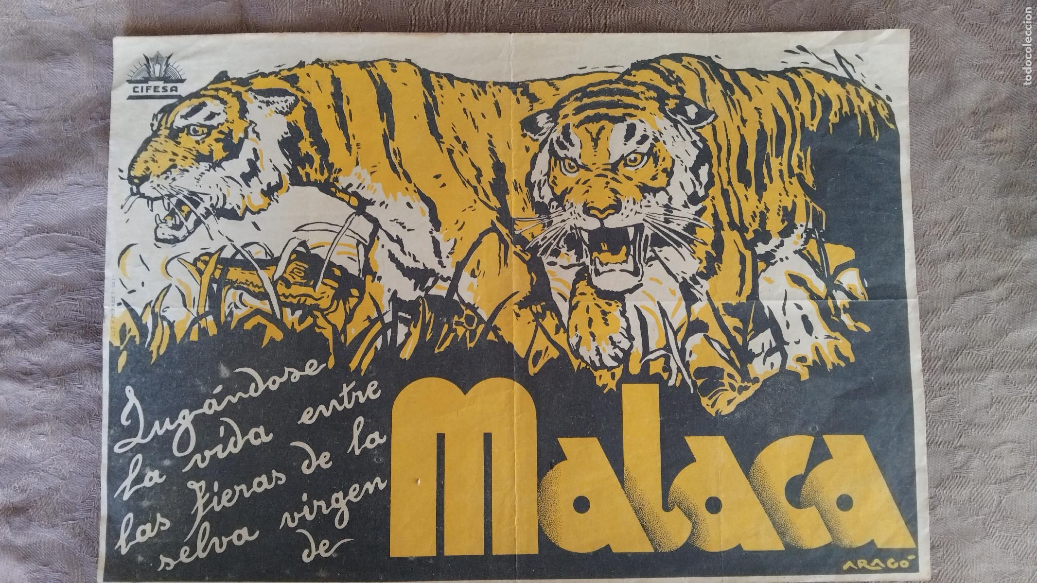 Cine: PROGRAMA DE CINE MALACA PASQUIN CIFESA - 34 X 22 CM - Foto 1