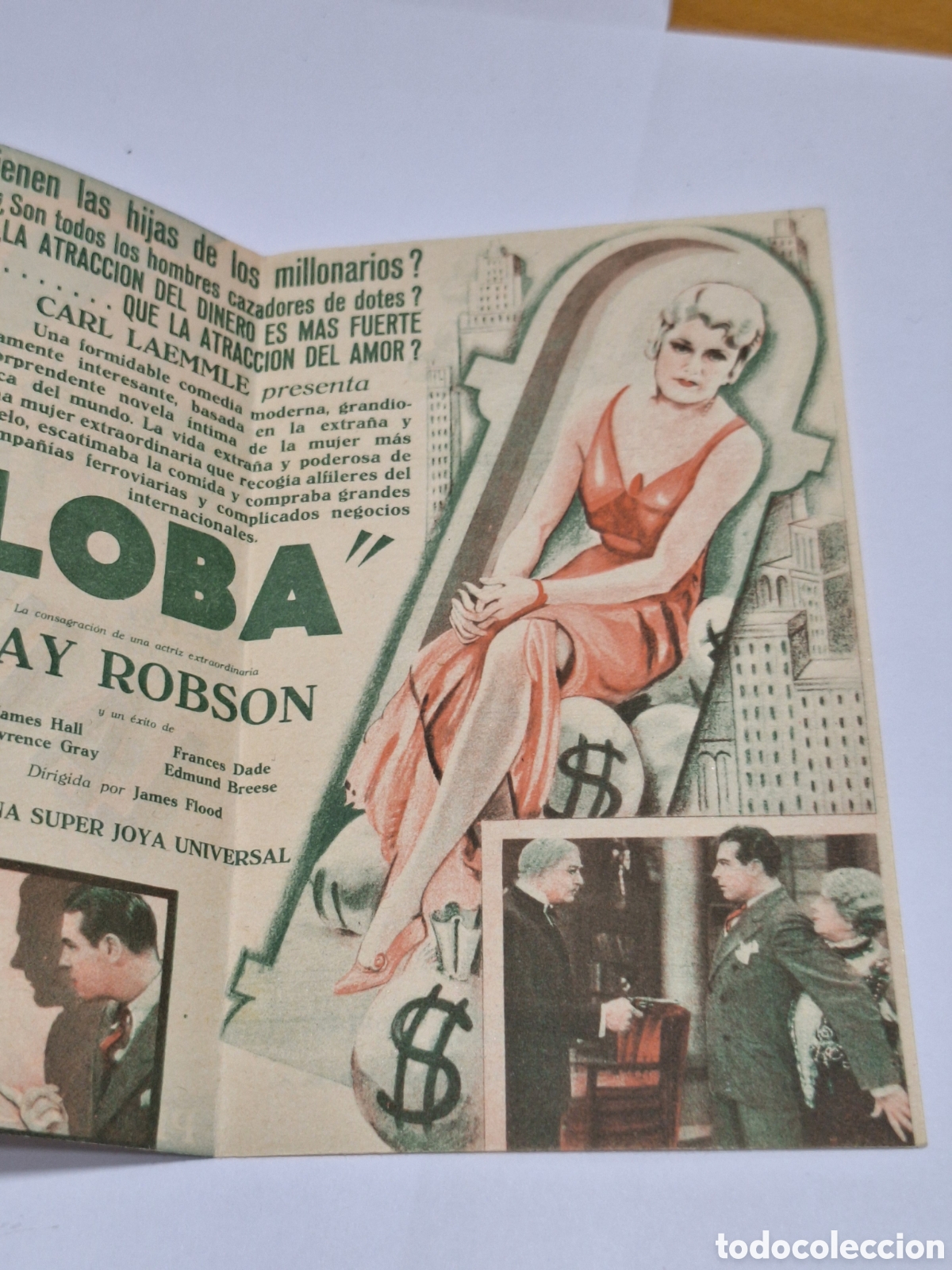 Cine: URRACA / LA LOBA PROGRAMA DOBLE UNIVERSAL MAY ROBSON LAWRENCE GRAY - Foto 3