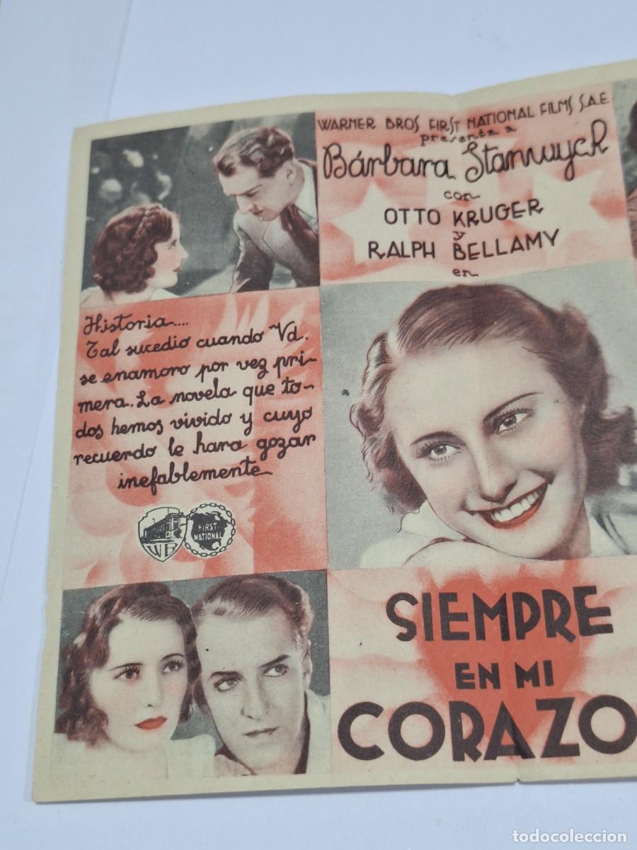Cine: SIEMPRE EN MI CORAZON PROGRAMA DOBLE WARNER BABARA STANWYCK - Foto 2