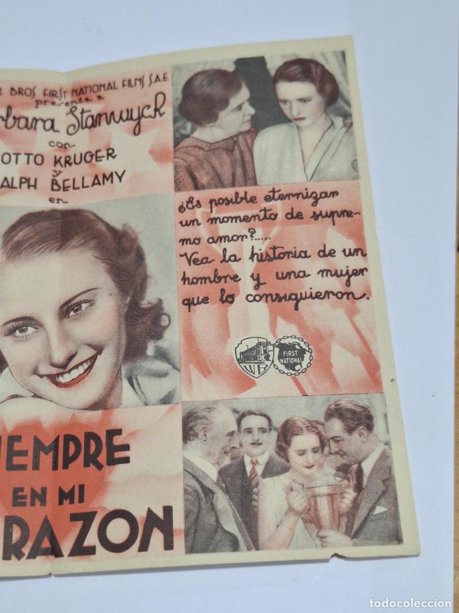Cine: SIEMPRE EN MI CORAZON PROGRAMA DOBLE WARNER BABARA STANWYCK - Foto 3