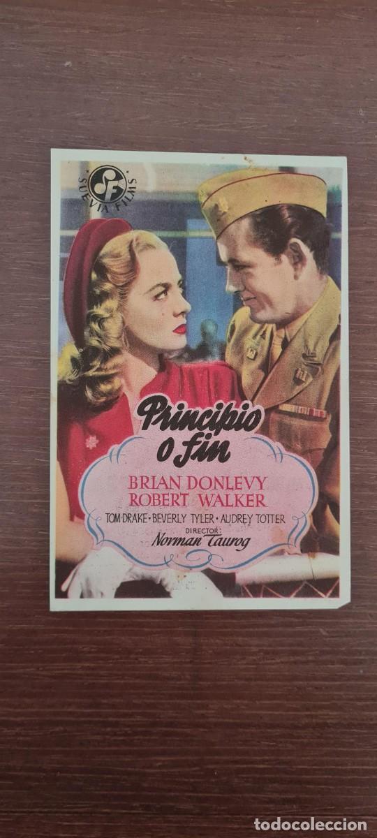 Cine: Principio o fin. Programa de mano - Foto 1