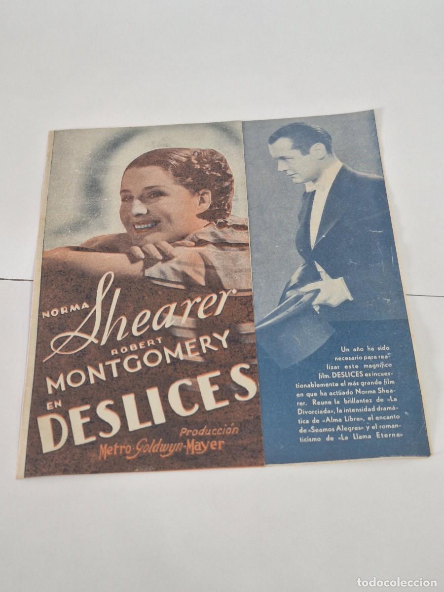 Cine: PROGRAMA DE CINE - NORMA SHEARER EN DESLICES - Foto 1