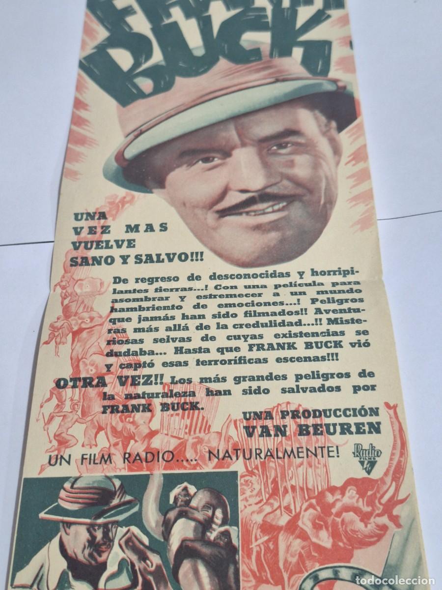 Cine: GARRAS Y COLMILLOS - PROGRAMA DE MANO ORIGINAL - Foto 2