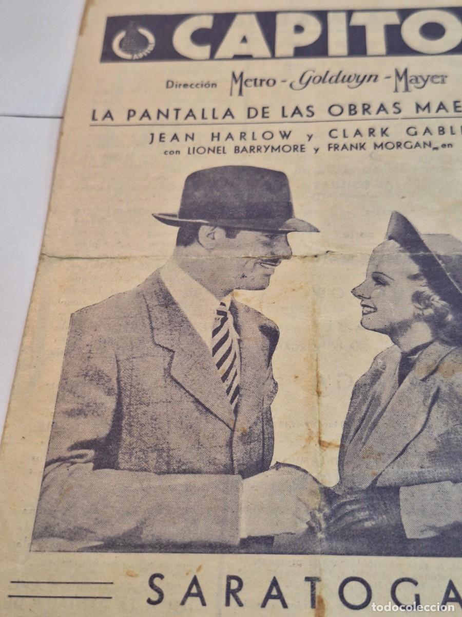 Cine: Cine Capitol Madrid Programa de Mano Doble &ndash; Saratoga - Foto 4