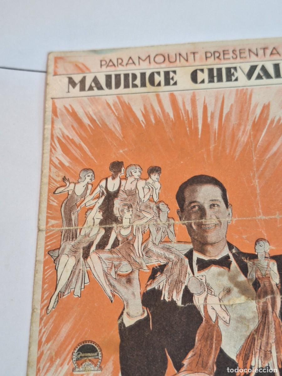 Cine: PETIT CAFE PROGRAMA DOBLE PARAMOUNT MAURICE CHEVALIER IVONNE VALLEE - Foto 2