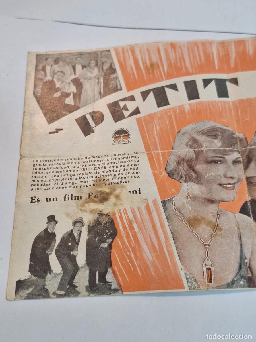 Cine: PETIT CAFE PROGRAMA DOBLE PARAMOUNT MAURICE CHEVALIER IVONNE VALLEE - Foto 4