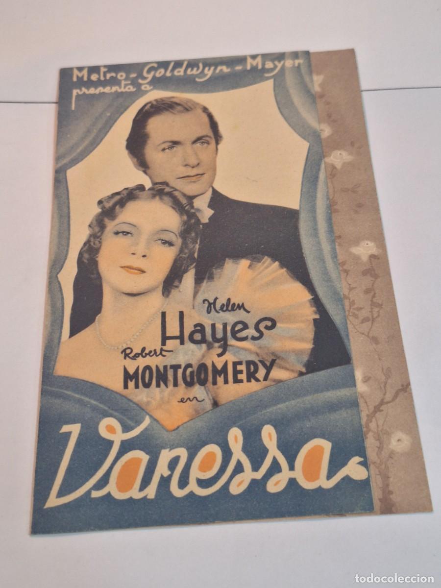 Cine: VANESSA PROGRAMA DOBLE MGM HELEN HAYES ROBERT MONTGOMERY - Foto 1