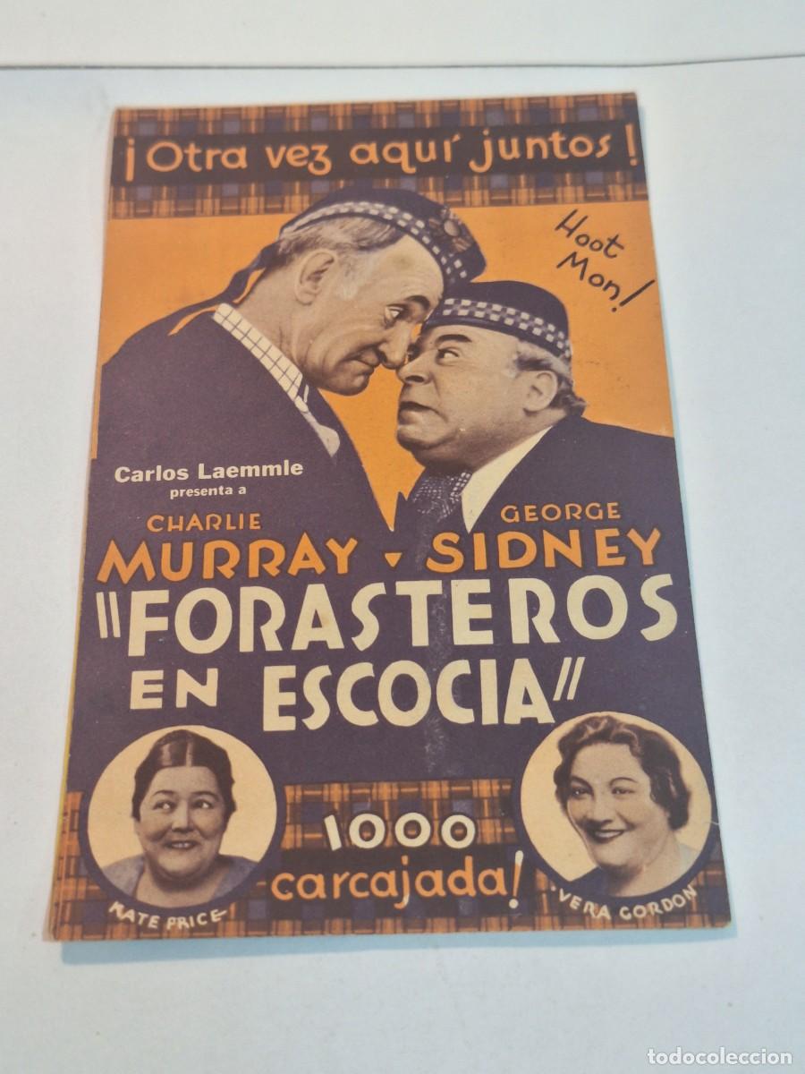 Cine: FORASTEROS EN ESCOCIA PROGRAMA DOBLE UNIVERSAL GEORGE SIDNEY CHARLES MURRAY VERA GORDON - Foto 1