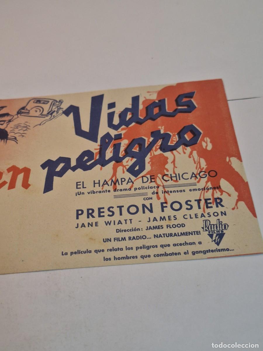 Cine: PROGRAMA DE CINE - VIDAS EN PELIGRO - PRESTON FOSTER - Foto 5