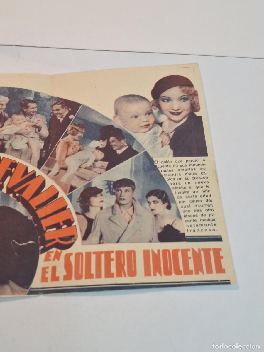 Cine: EL SOLTERO INOCENTE PROGRAMA DOBLE PARAMOUNT MAURICE CHEVALIER - Foto 4