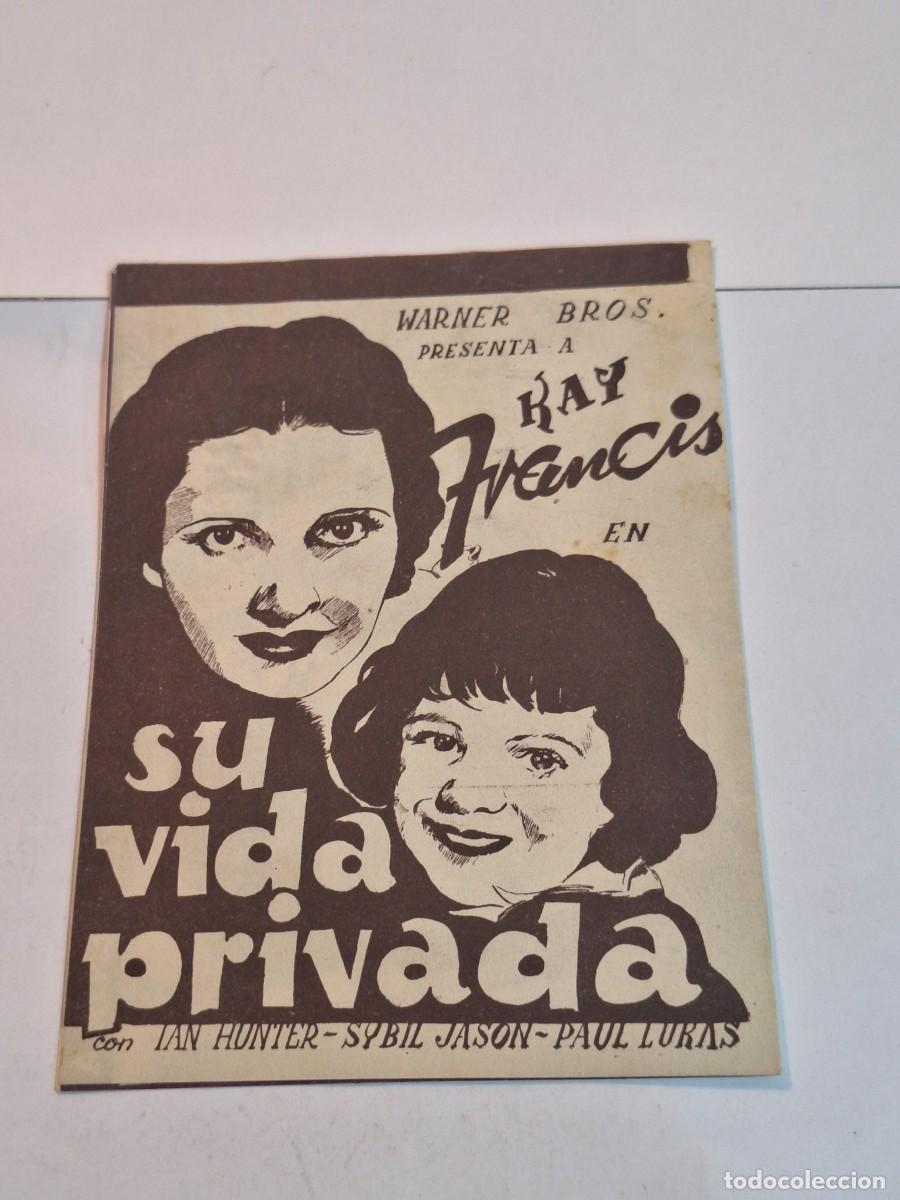 Cine: Programa doble Su vida privada con Kay Francis. - Foto 1