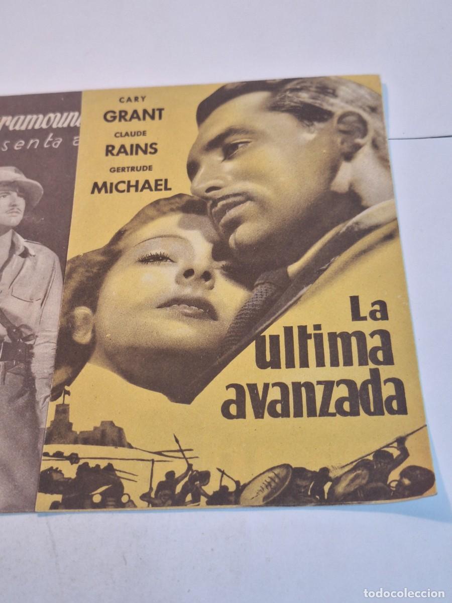 Cine: ANTIGUO FOLLETO PROGRAMA CINE DE MANO - LA ULTIMA AVANZADA - Foto 2