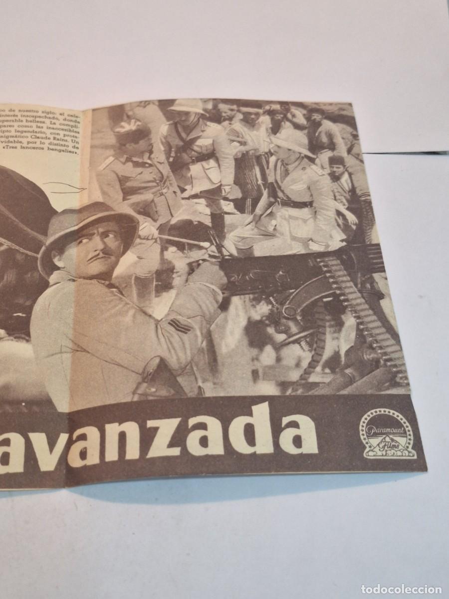 Cine: ANTIGUO FOLLETO PROGRAMA CINE DE MANO - LA ULTIMA AVANZADA - Foto 3