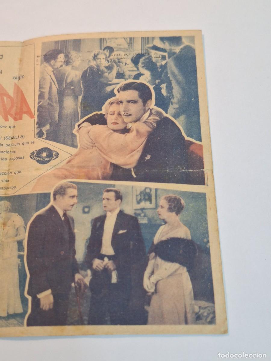 Cine: LA USURPADORA PROGRAMA DOBLE UNIVERSAL JOHN BOLES IRENE DUNNE - Foto 4
