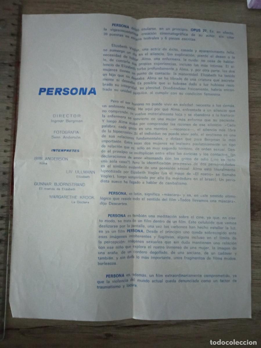 Cine: PERSONA, INGMAR BERGMAN - Foto 2