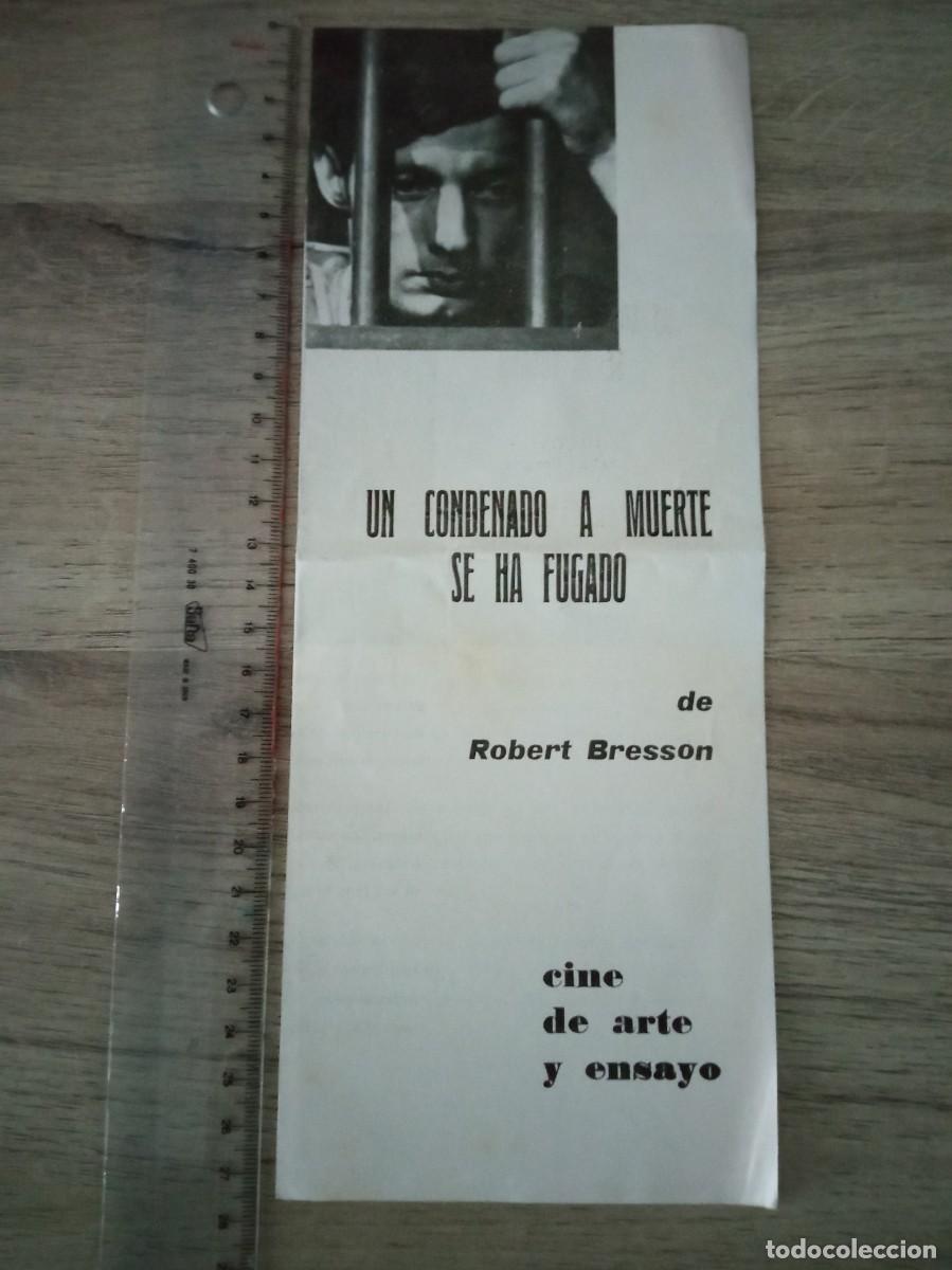 Cine: UN CONDENADO A MUERTE SE HA FUGADO, ROBERT BRESSON
