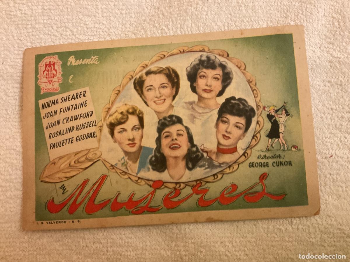  Flyers Publicitaires de films Anciens: FOLLETO DE MANO MUJERES. PUBLICIDAD GRAN TEATRO NACIONAL