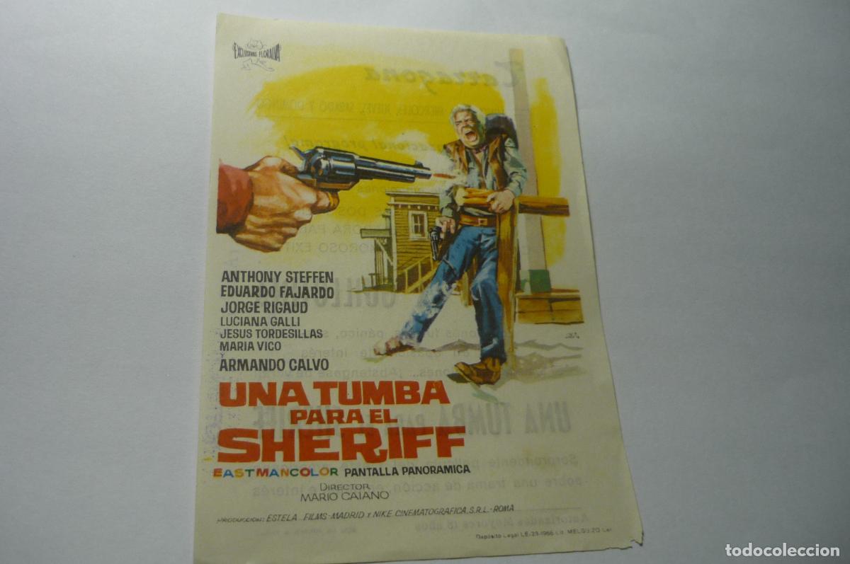 Cine: programa una tumba para el sheriff.-anthony steffen publicidad - Foto 1