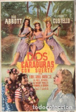 Cine: PROGRAMA DE CINE: DOS CARADURAS CON SUERTE PC-9344 - Foto 1