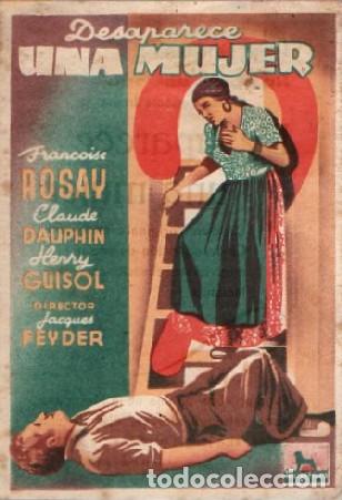 Cine: PROGRAMA DE CINE: DESAPARECE UNA MUJER PC-9353 - Foto 1
