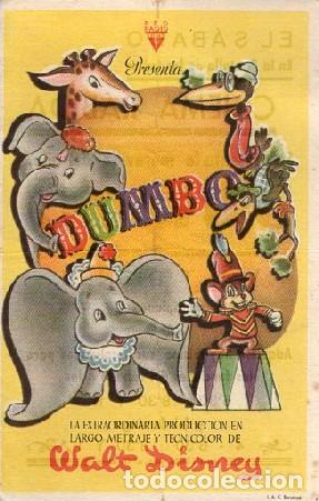 Cine: PROGRAMA DE CINE: DUMBO PC-9355 - Foto 1