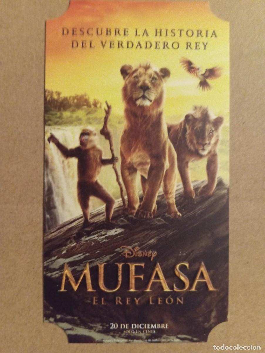 Cine: PROGRAMA DE **.MUFASA (EL REY LE&Oacute;N) ** .10 x 5.5 CMS.