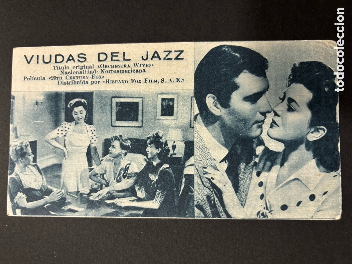  Flyers Publicitaires de films Anciens: Programa ficha 170 viudas del jazz viudas del jazz George Montgomery