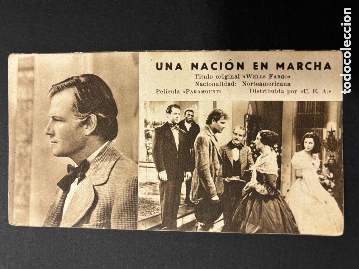  Flyers Publicitaires de films Anciens: Programa ficha 23 una naci&oacute;n en marcha Joel McCrea