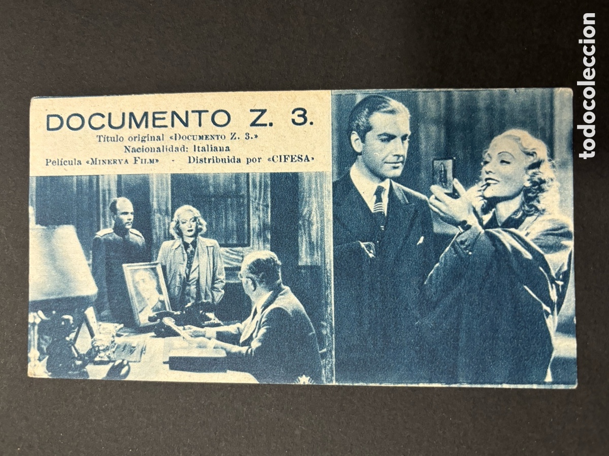 Cine: Programa ficha 195 documento Z 3 Isa Miranda Luis Hurtado - Foto 1