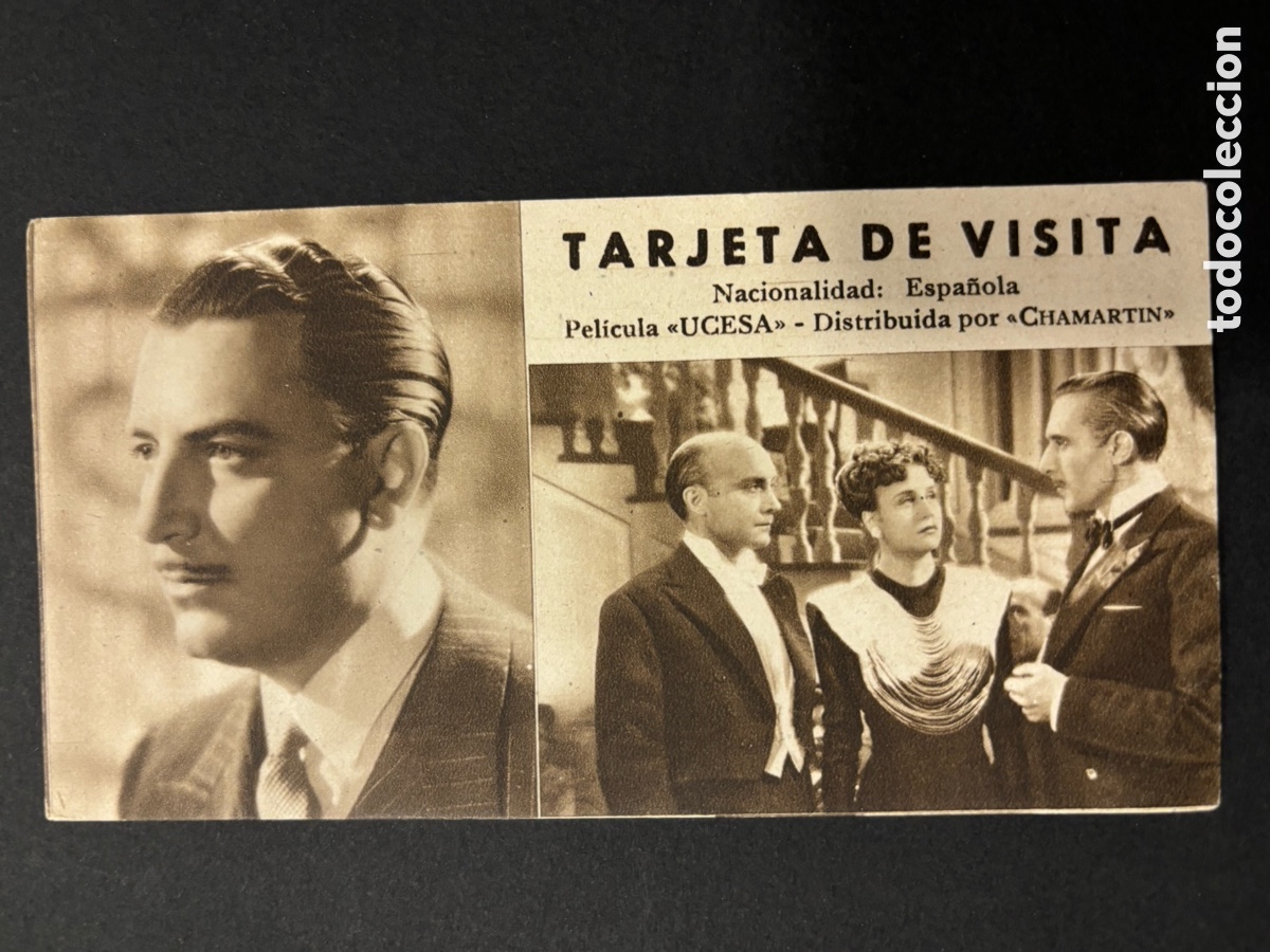  Flyers Publicitaires de films Anciens: Programa ficha 26 tarjeta de visita Guillermo Mar&iacute;n Luis pe&ntilde;a