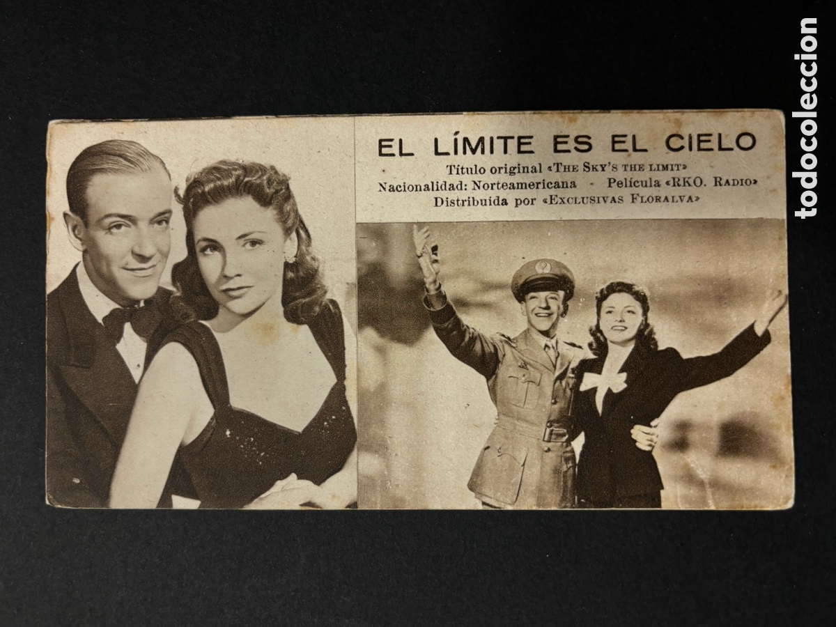 Cine: Programa ficha 8 el l&iacute;mite es el cielo Fred astaire - Foto 1