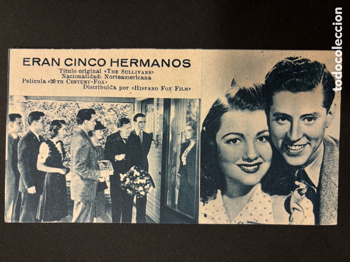 Cine: Programa ficha 67 eran cinco hermanos thomas mitchell - Foto 1