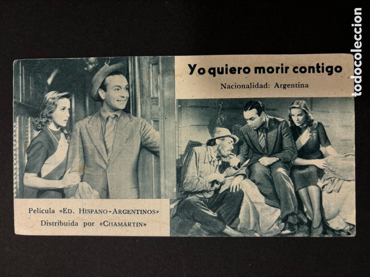  Flyers Publicitaires de films Anciens: Programa ficha 33 yo quiero morir contigo &aacute;ngel maga&ntilde;a