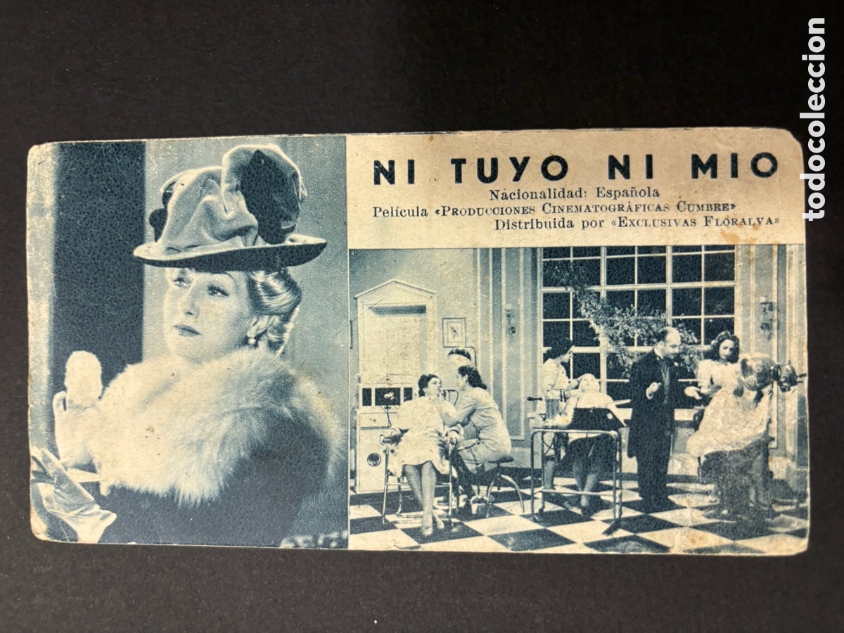  Flyers Publicitaires de films Anciens: Programa ficha 79 ni tuyo ni m&iacute;o Lina Yegros