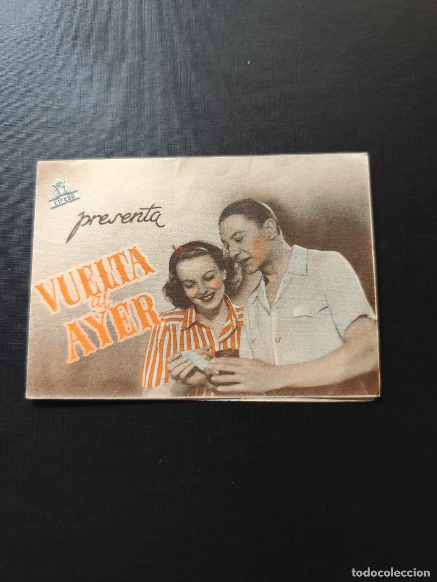 Folhetos de m&atilde;o de filmes antigos de cinema: Vuelta al ayer Doble sin publicidad