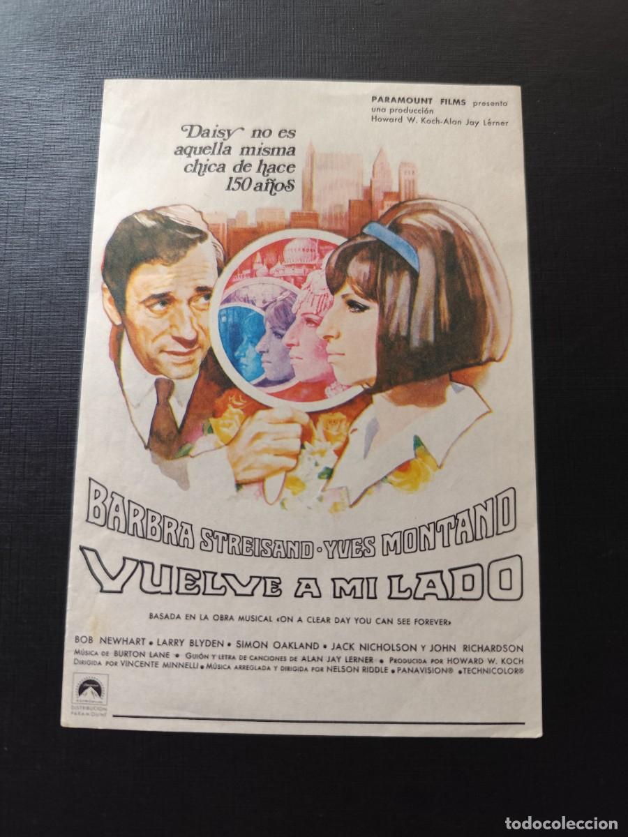 Folhetos de m&atilde;o de filmes antigos de cinema: Vuelve a mi lado sin publicidad