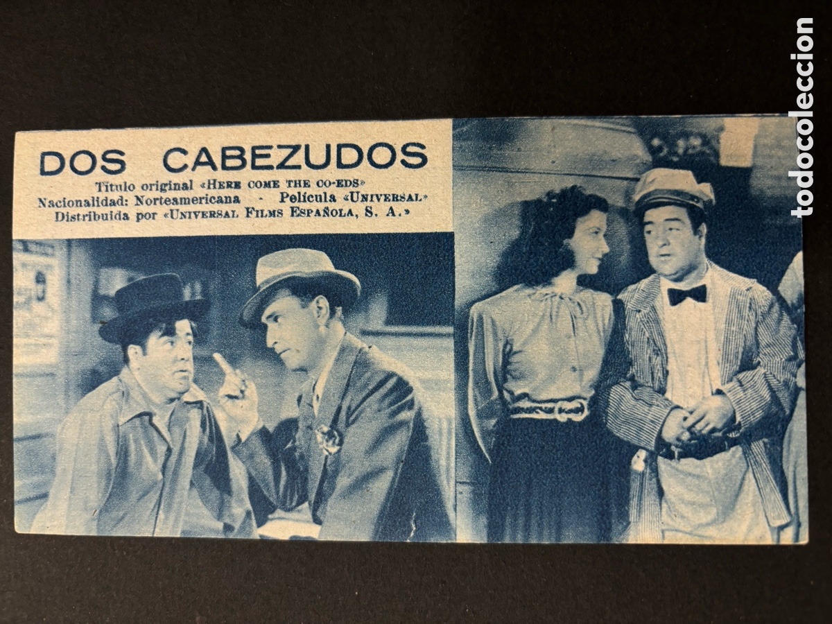 Cine: Programa ficha 94 dos cabezudos abbott y costello lon chaney - Foto 1