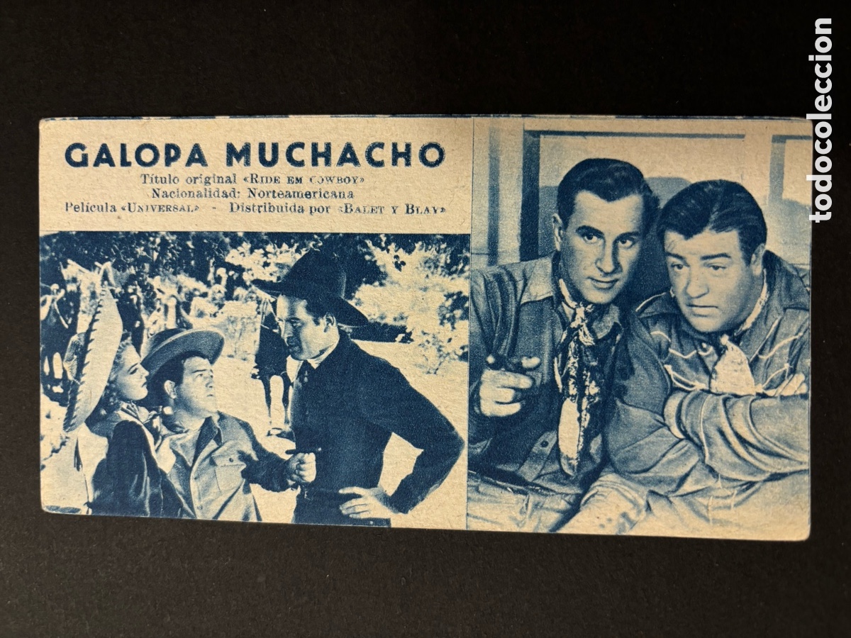 Cine: Programa ficha 128 galopa muchacho abbott y costello - Foto 1