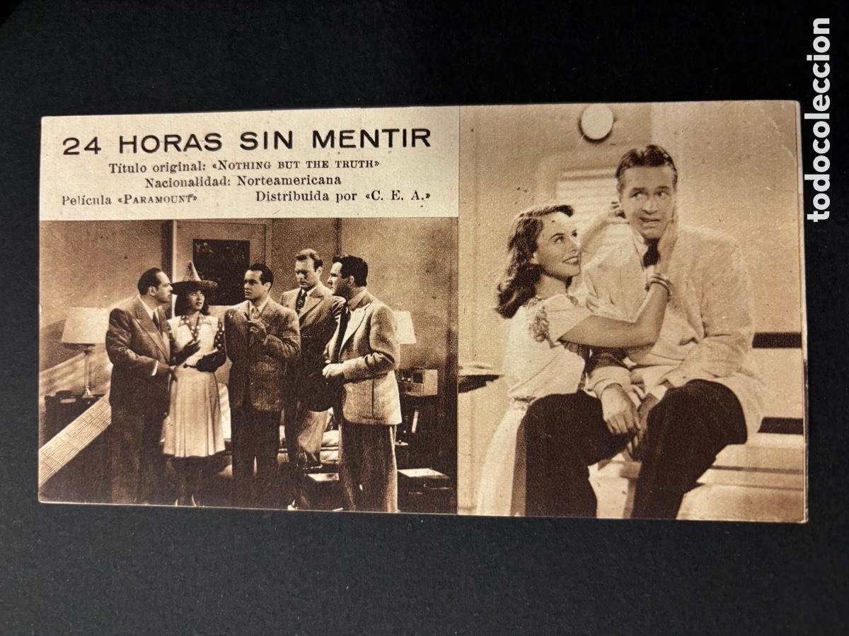 Cinema: Programa ficha 59 24 horas sin mentir Bob hope paulette goddard