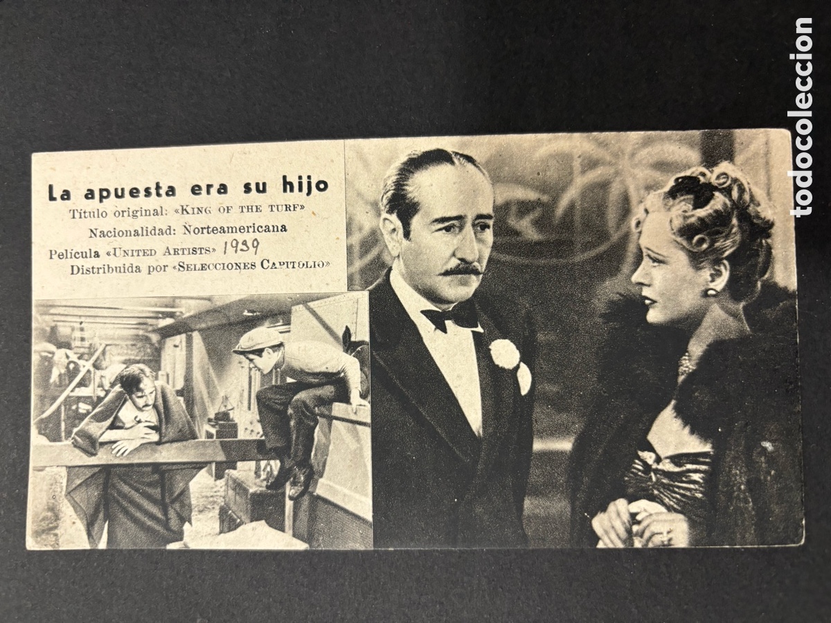 Cinema: Programa ficha 53 la apuesta era su hijo dolores costello