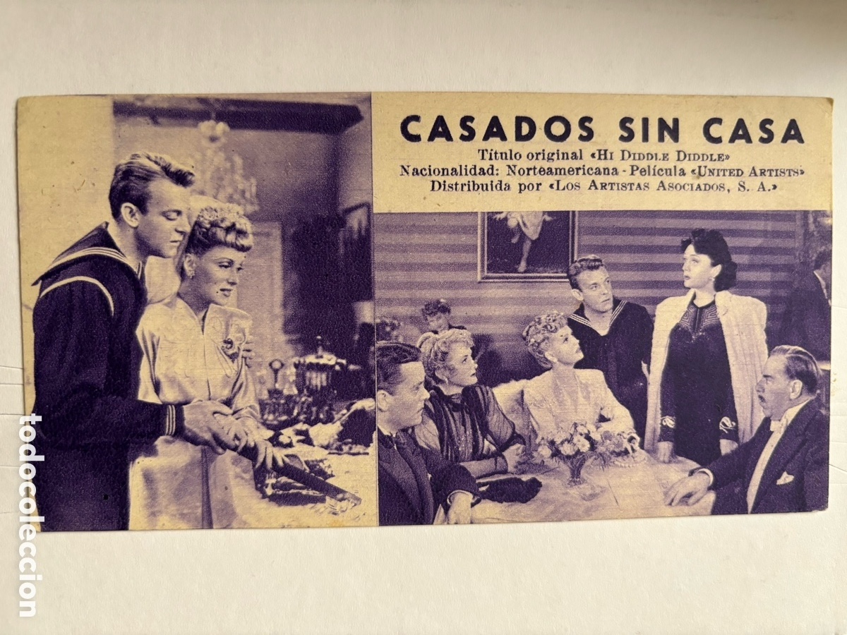 Cinema: Programa ficha 34 casados sin casa Pola Negri