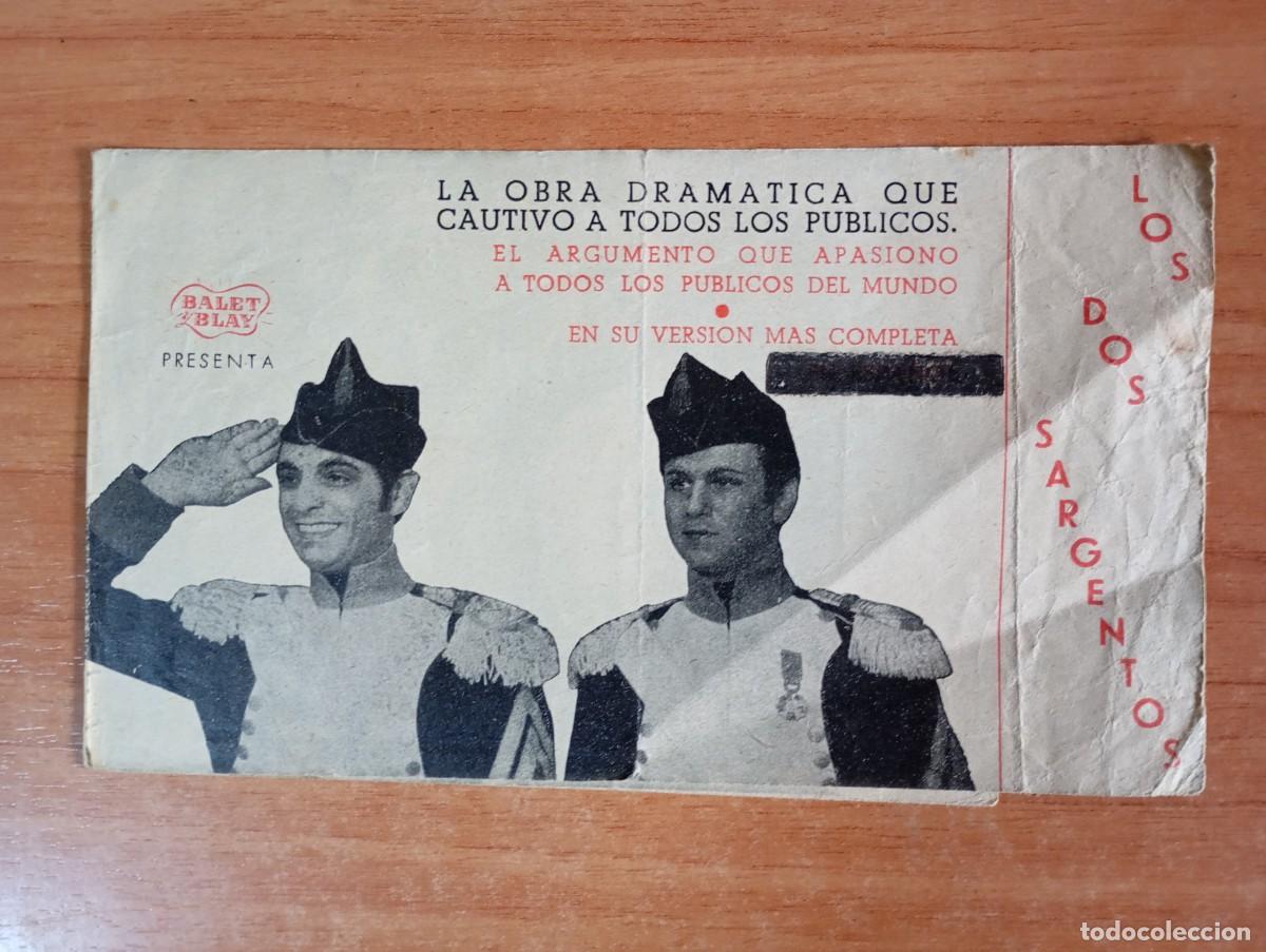 Cine: GRIS-.PROGRAMA DE LA PELICULA---LOS DOS SARGENTOS - Foto 1