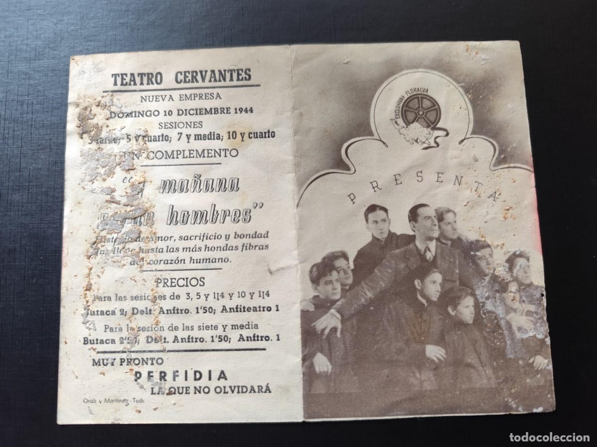  Flyers Publicitaires de films Anciens: Y ma&ntilde;ana ser&aacute;n hombres Doble con publicidad Teatro Cervantes