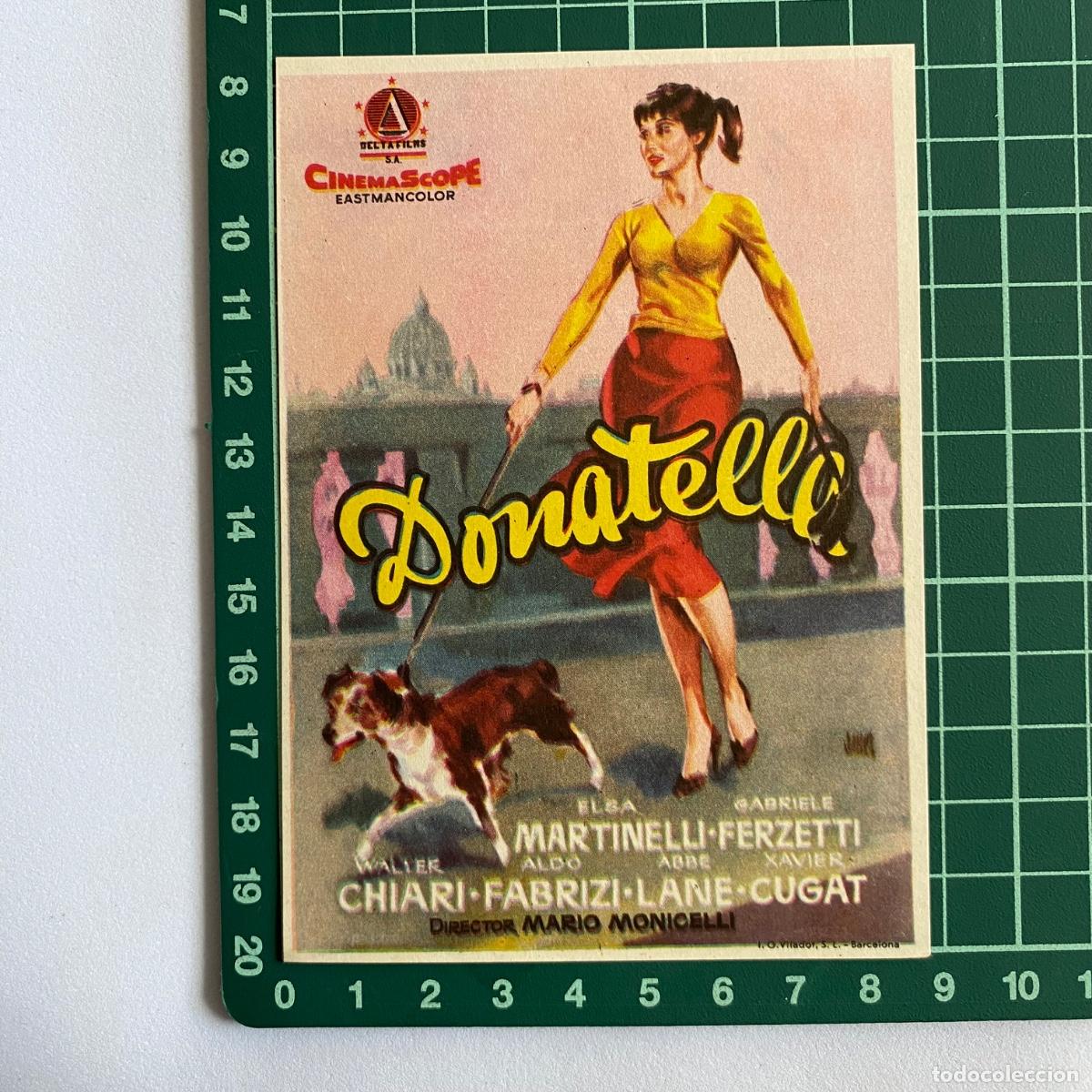 Cine: Programa de cine folleto de mano pelicula Donatella