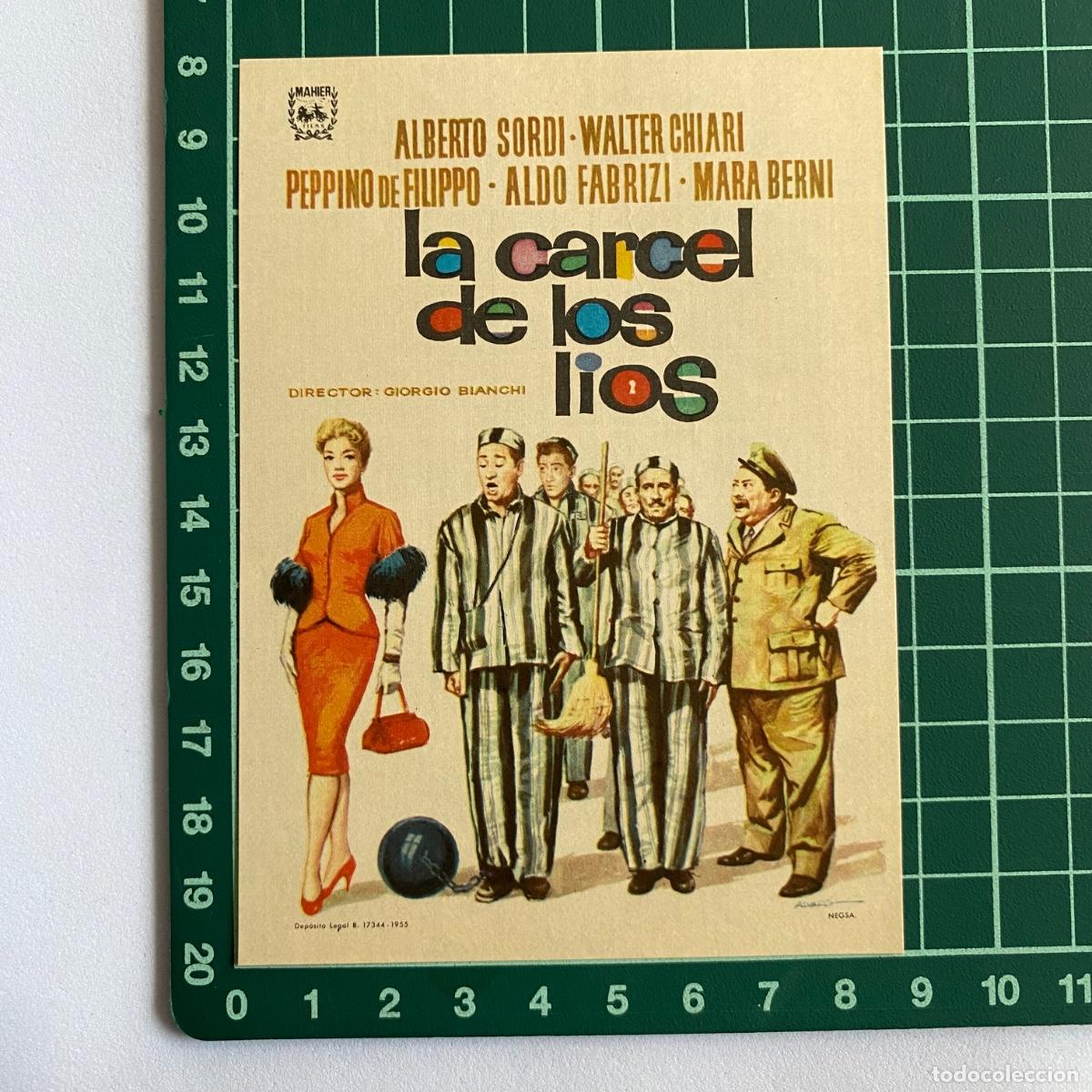 Cine: Programa de cine folleto de mano pelicula La carcel de los lios - Foto 1