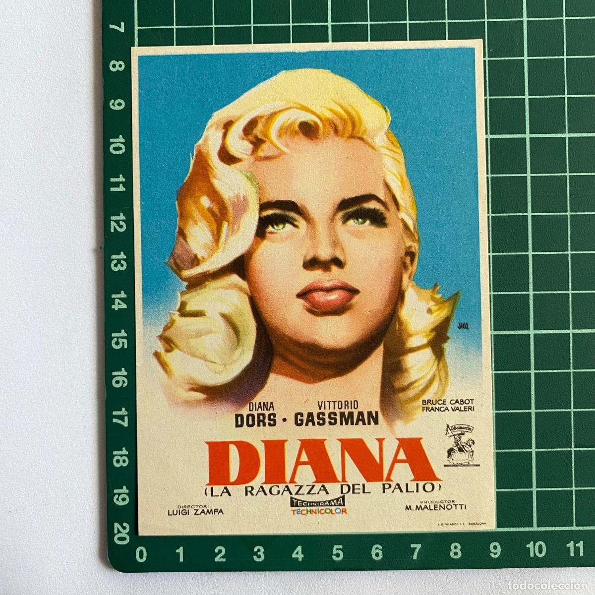 Cine: Programa de cine folleto de mano pelicula Diana