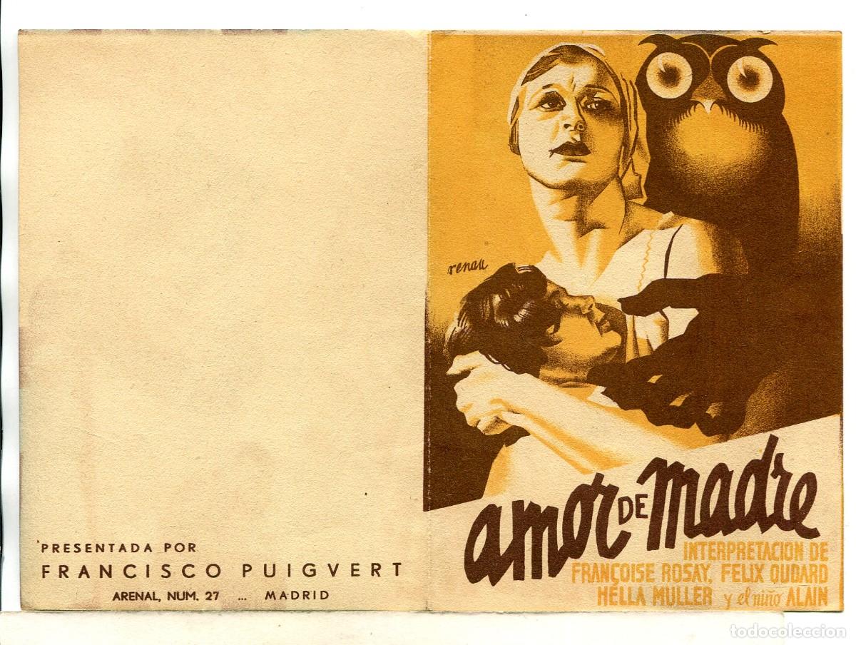 Cine: AMOR DE MADRE, con Francoise Rosay.
