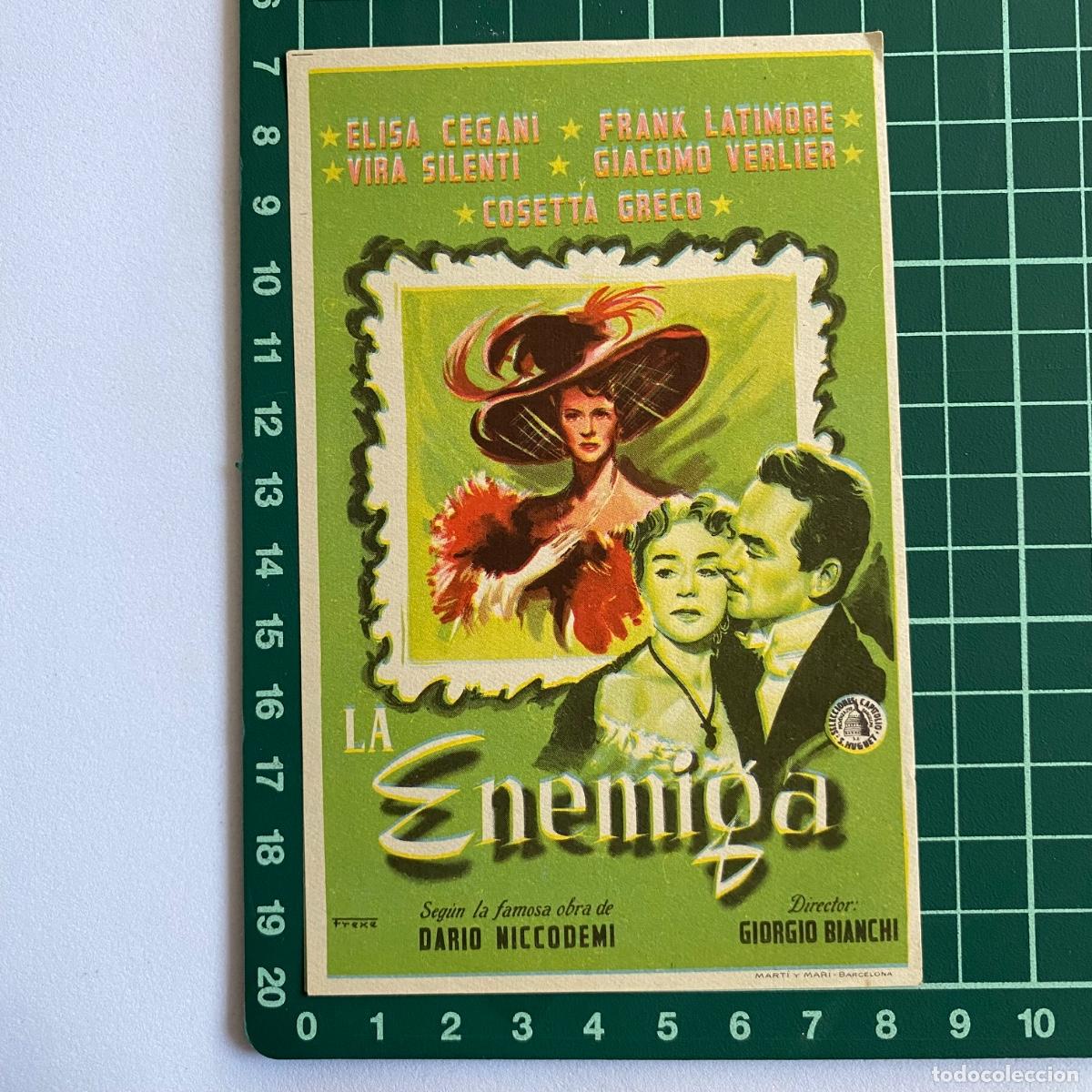 Cine: Programa de cine folleto de mano pelicula La enemiga